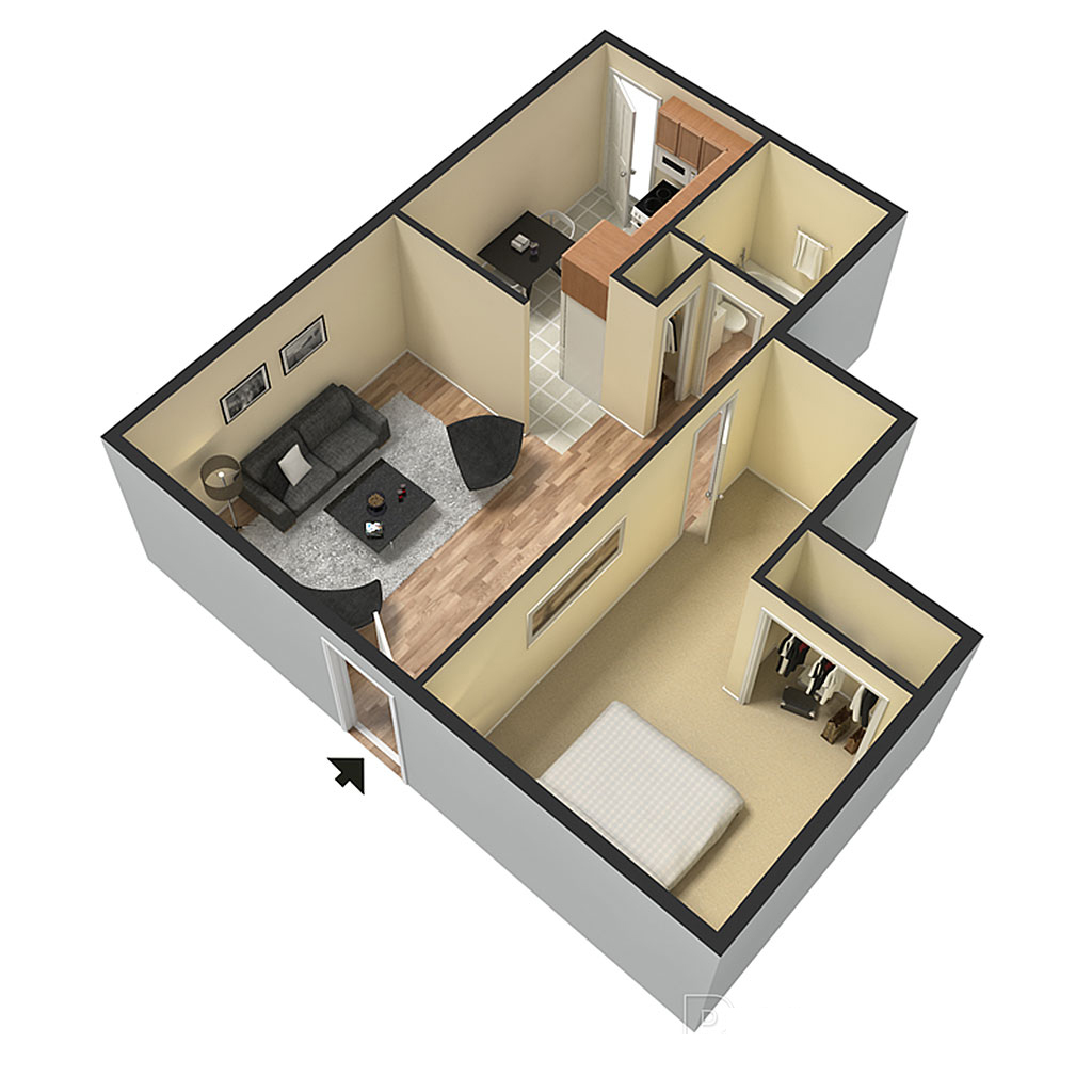1 Bedroom Apartment – 3600 Shallowford RD #C7, Chamblee, GA 30341