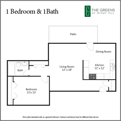 1 Bedroom Apartment – 970 Windy Hill RD #16D, Smyrna, GA 30080