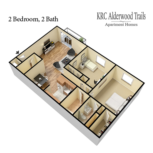 2 Bedroom Apartment – 2949 N Dekalb DR #108, Atlanta, GA 30340