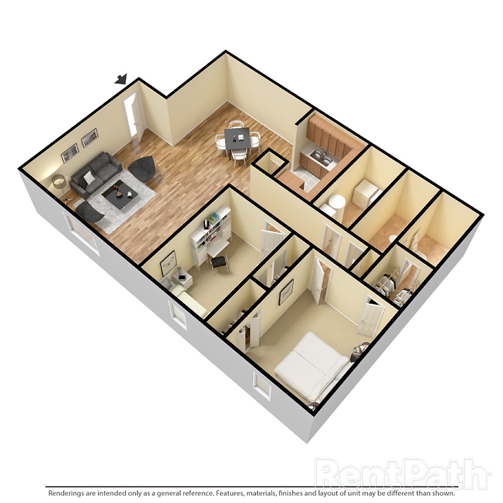 2 Bedroom Apartment – 782 Jolly AV S #1, Clarkston, GA 30021