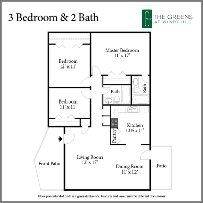 3 Bedroom Apartment – 970 Windy Hill RD #35D, Smyrna, GA 30080