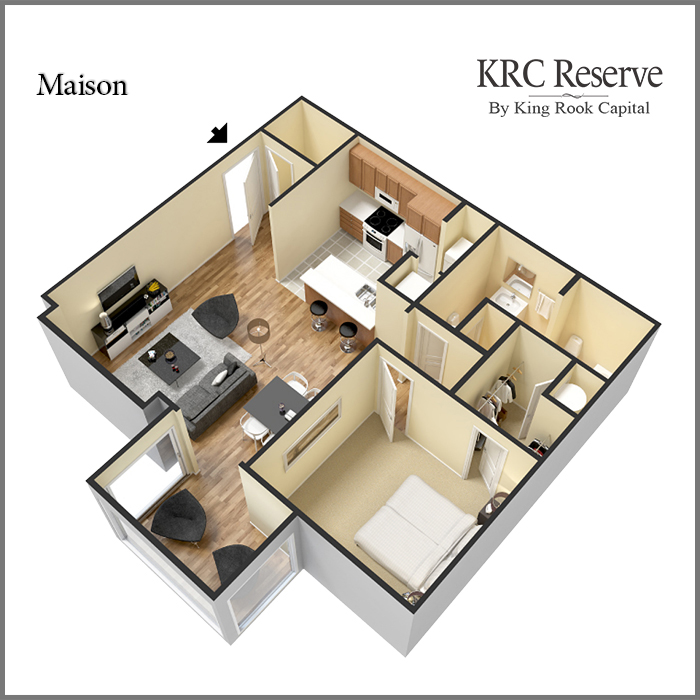 1 Bedroom Apartment – HUNTERS CLUB LN #307, NORCROSS, GA 30093