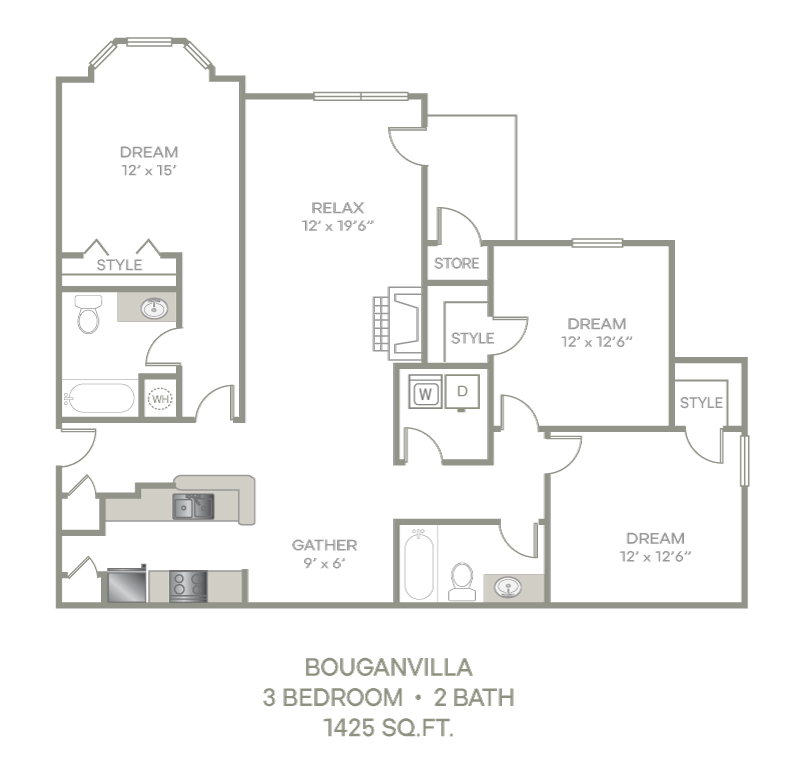3 Bedroom Apartment – 100 Carrington Park RD #1005, Jonesboro, GA 30236
