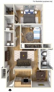 2 Bedroom Apartment – 2935 Old Concord Road SE #547-204, Smyrna, GA 30082