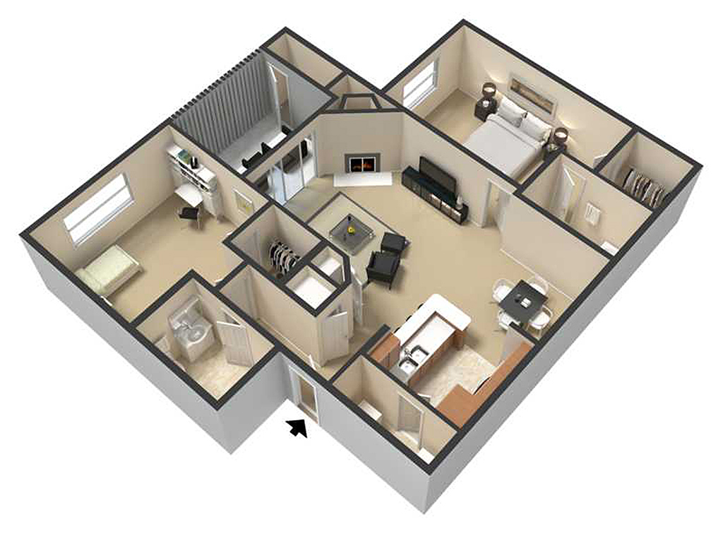 2 Bedroom Apartment – 934 Garden Walk #903, Atlanta, GA 30349