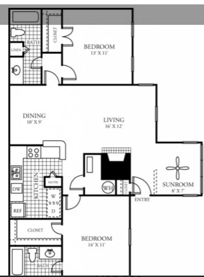 2 Bedroom Apartment – 5300 Highway 138 #1408, Union City, GA 30291