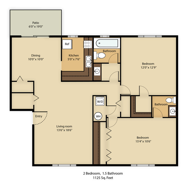 2 Bedroom Apartment – 3812 McElroy Road #E02, Doraville, GA 30340