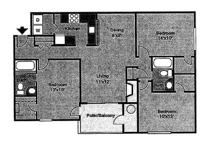3 Bedroom Apartment – 100 Arbor Circle #118, Tucker, GA 30084
