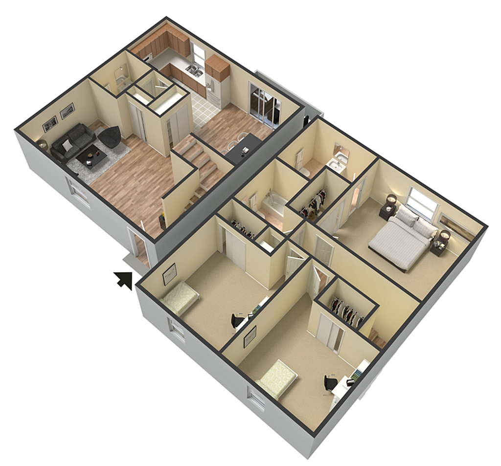 3 Bedroom Apartment – 330 Pat Mell RD #C5, Marietta, GA 30060