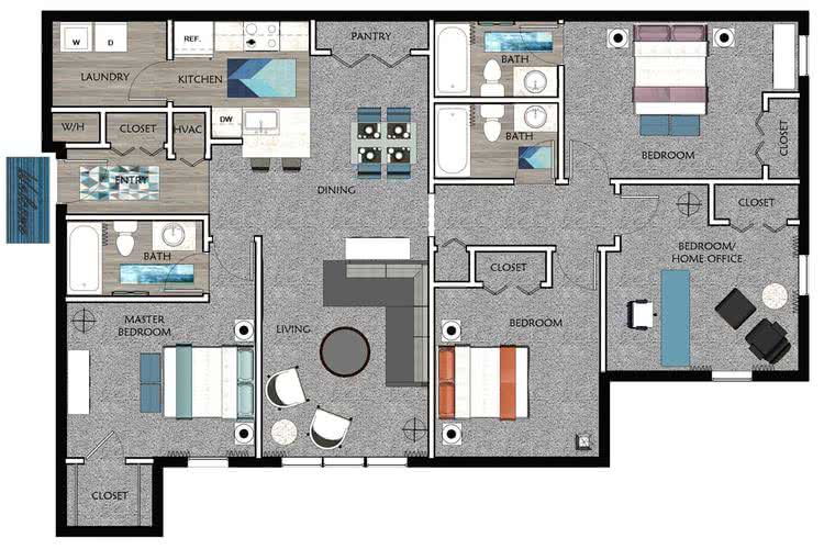 4 Bedroom Apartment – 3384 Mt. Zion Road #8-201, Stockbridge, GA 30281