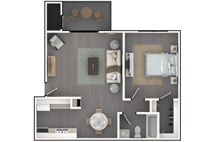 1 Bedroom Apartment – 6970 Shenandoah Trail, #81-202, Austell, GA 30168
