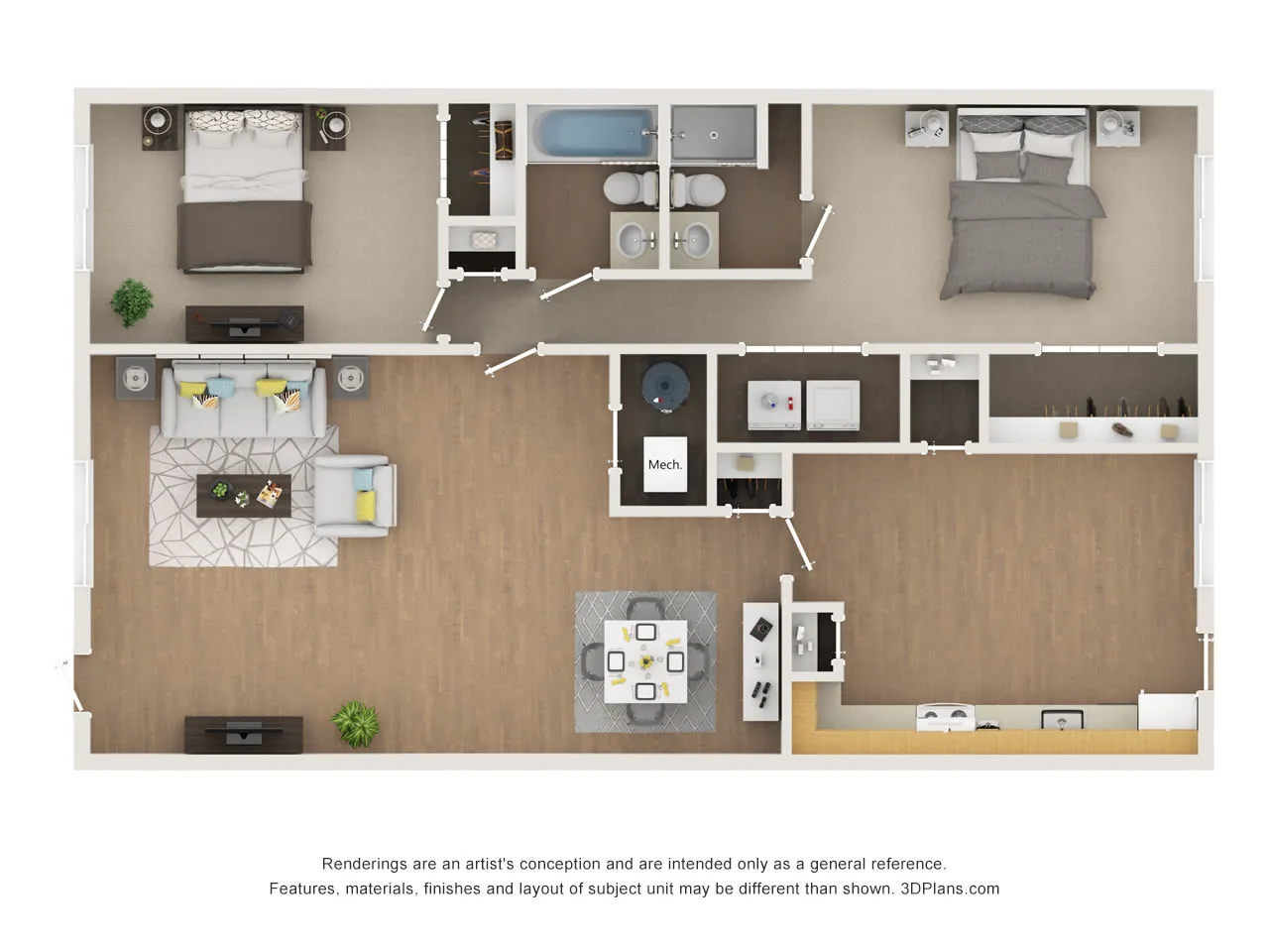 2 Bedroom Apartment – 5890 Riverdale Road #58-L10, Atlanta, GA 30349