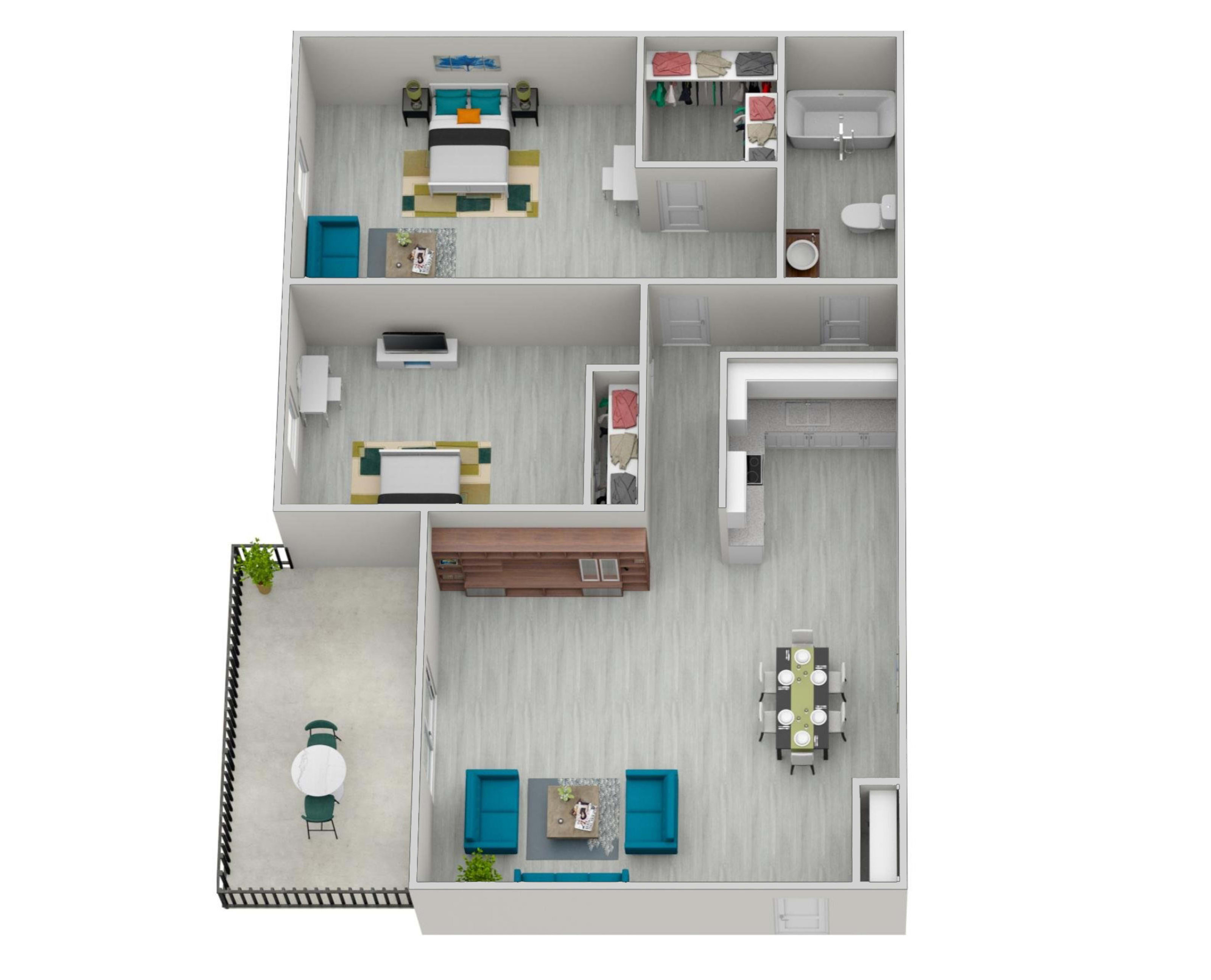 2 Bedroom Apartment – 200 Lakeview Place #273, East Point, GA 30337