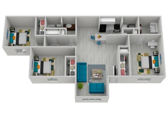 3 Bedroom Apartment – 2445 Rex Road #0DD03, Ellenwood, GA 30294