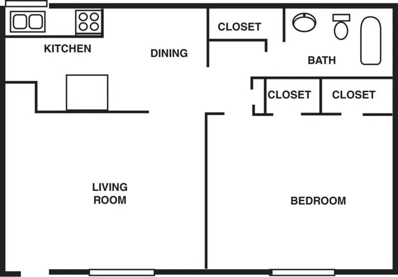 1 Bedroom Apartment – 5401 Old National Hwy #1907, College Park, GA 30349