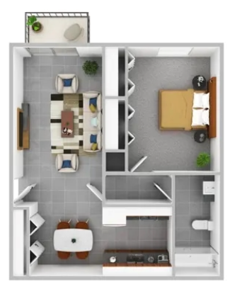 1 Bedroom Apartment – 5470 Riverdale Rd #N-11, College Park, GA 30349