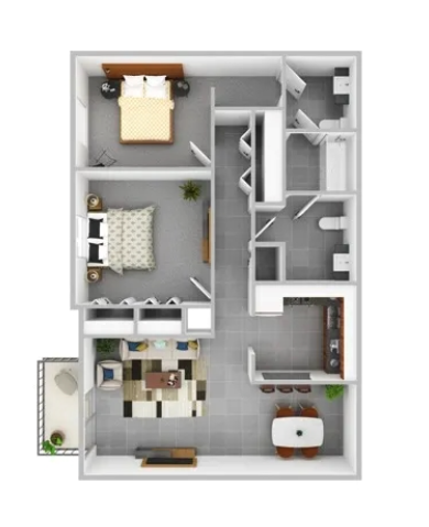 2 Bedroom Apartment – 5470 Riverdale Rd #S-16, College Park, GA 30349
