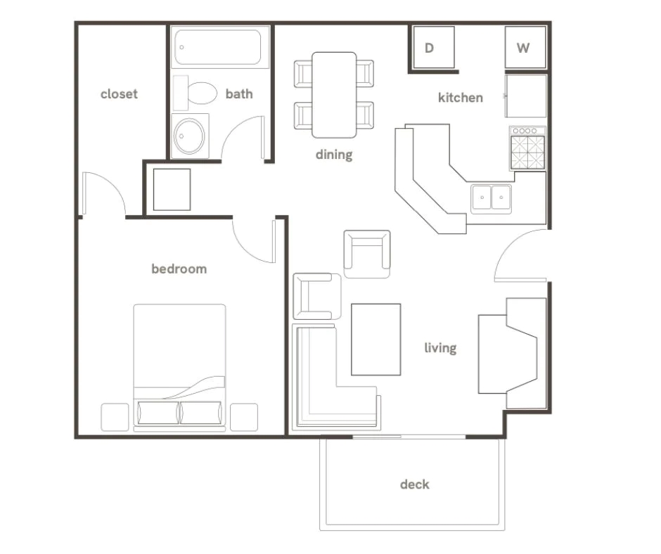 1 Bedroom Apartment – 1310 Wood Bend Dr #5038, Stone Mountain, GA 30083