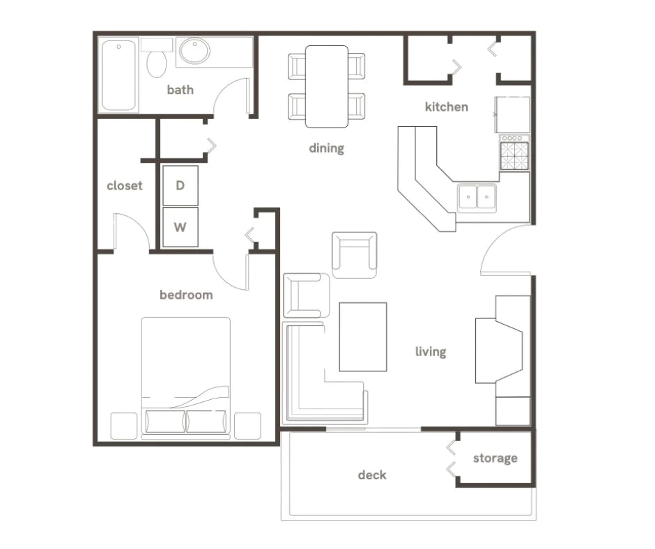 1 Bedroom Apartment – 1310 Wood Bend Dr #1320, Stone Mountain, GA 30083